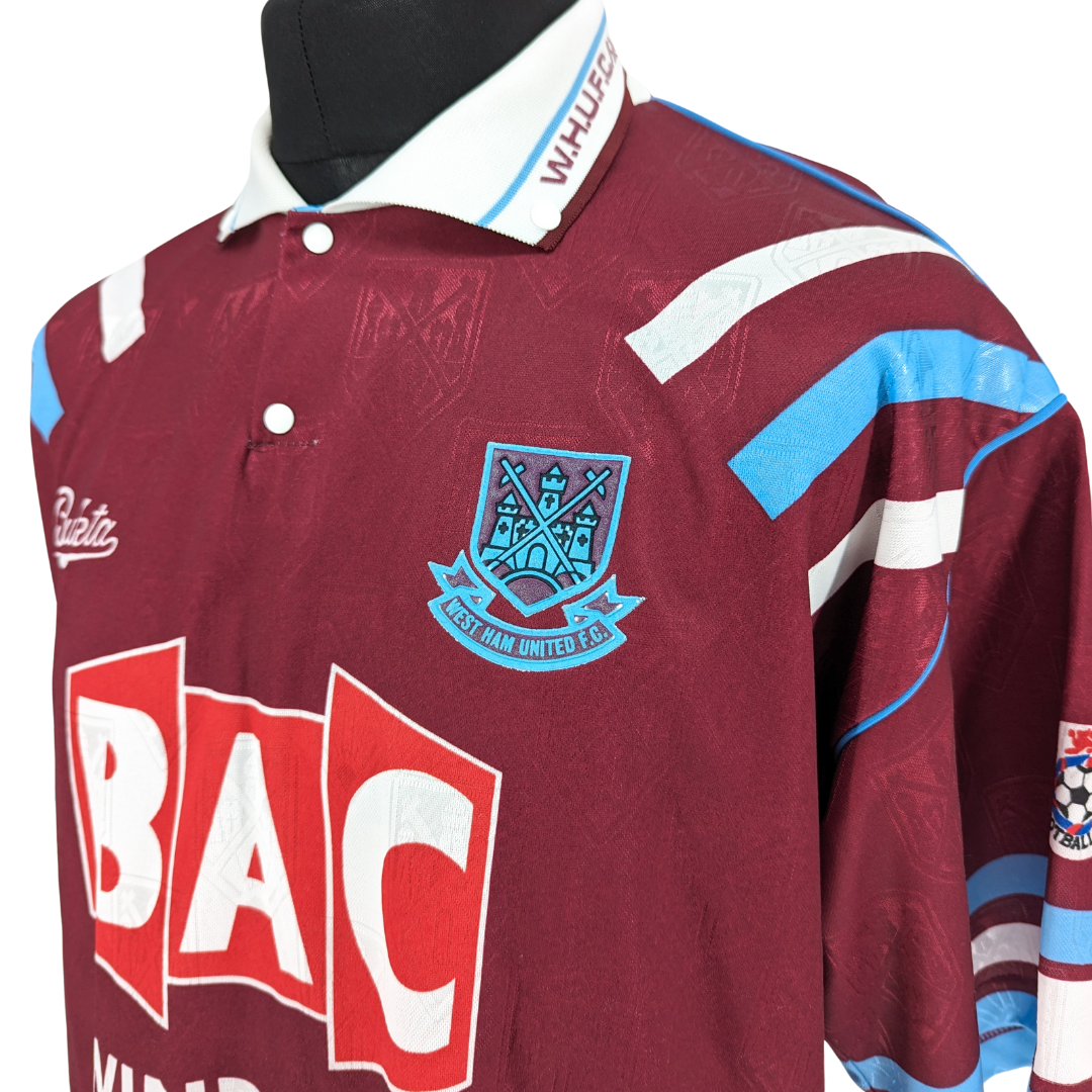 West Ham United home football shirt 1991/92