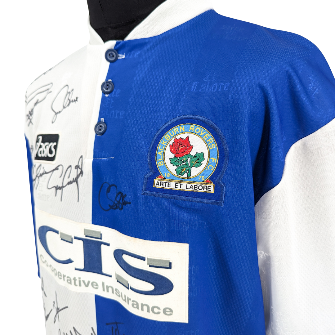Blackburn Rovers signed home football shirt 1996/98