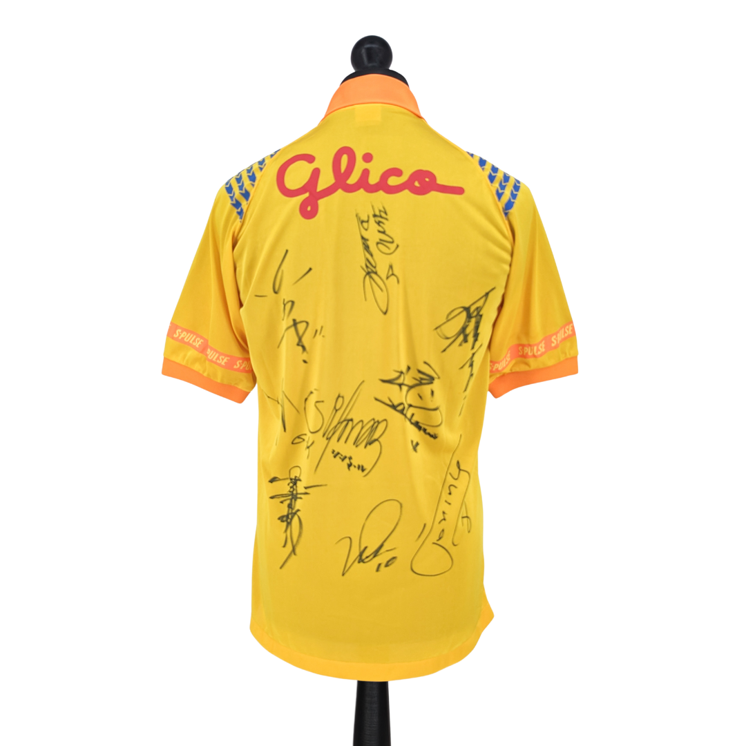 Shimizu S-Pulse signed cup home football shirt 1992/96