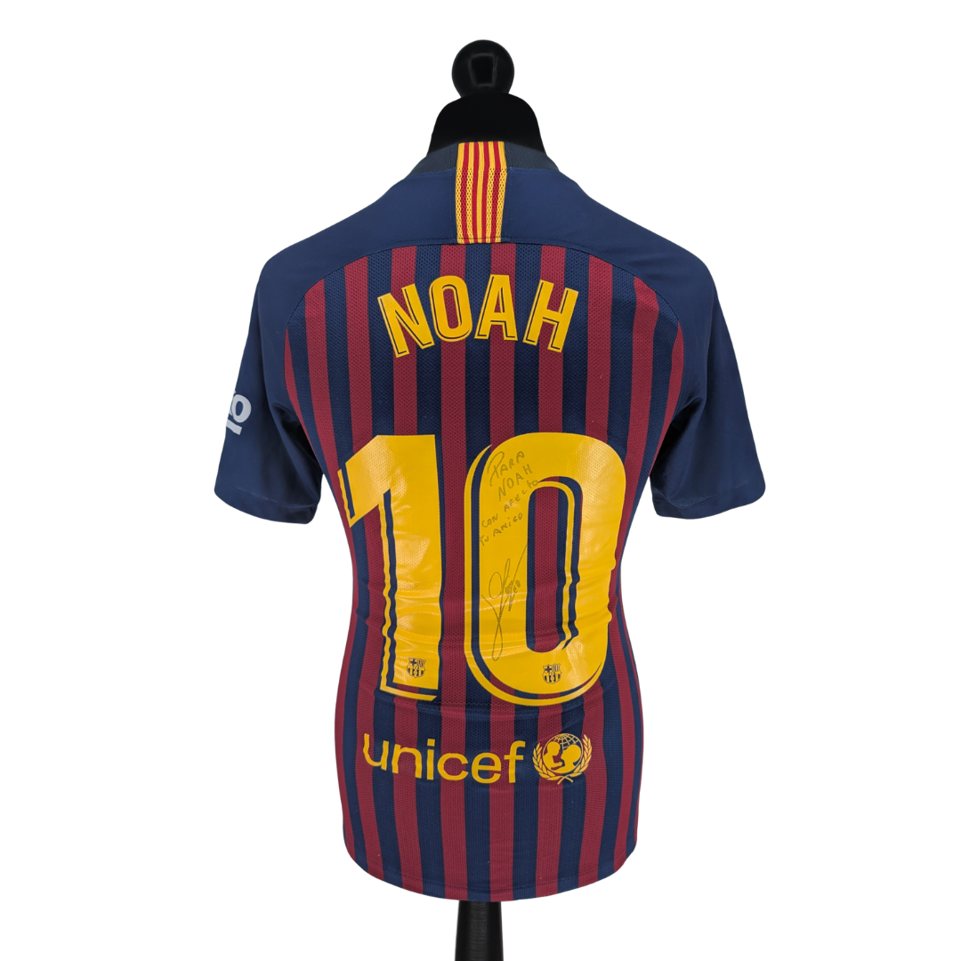 Barcelona signed home football shirt 2018/19 - (S)