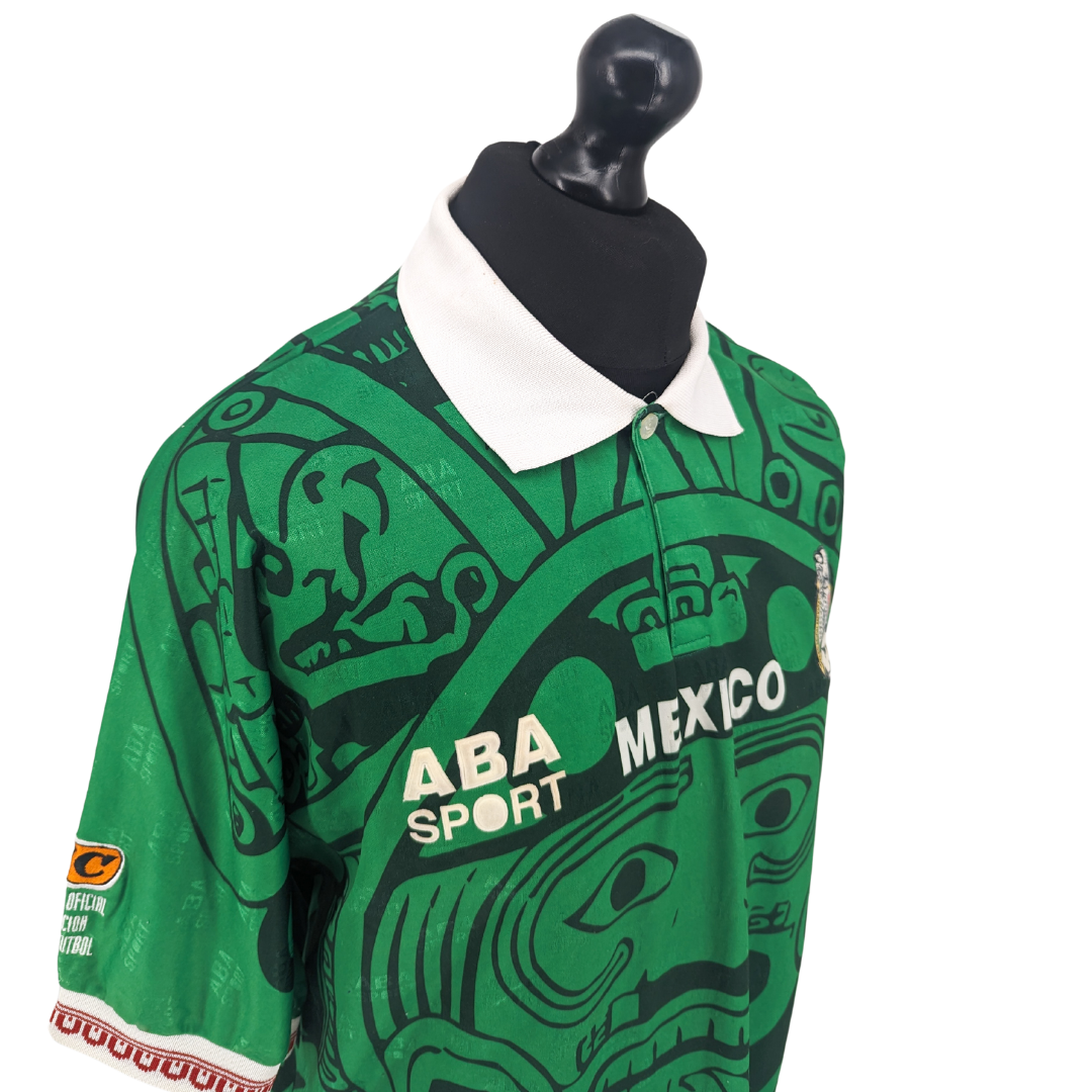 Mexico signed home football shirt 1996/98