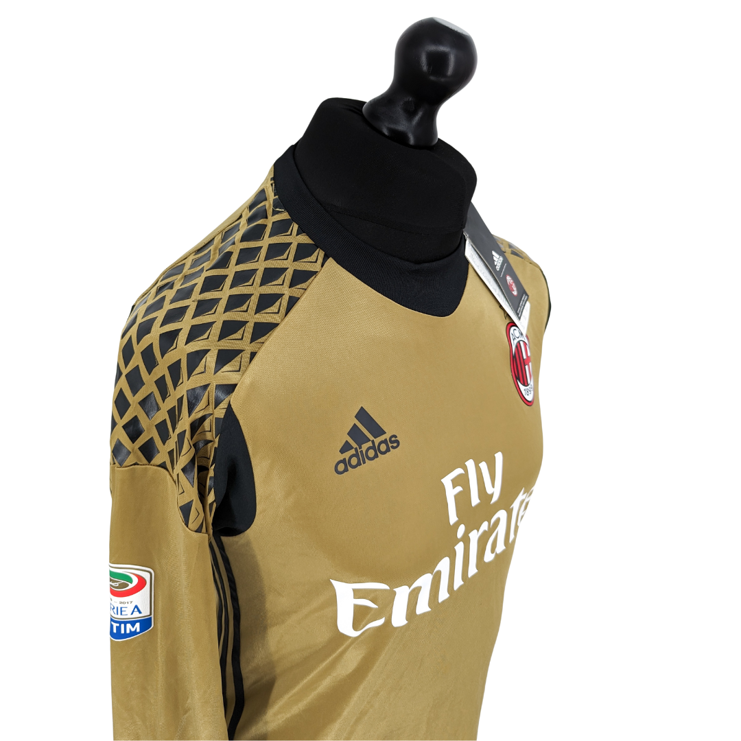 AC Milan signed goalkeeper football shirt 2016/17
