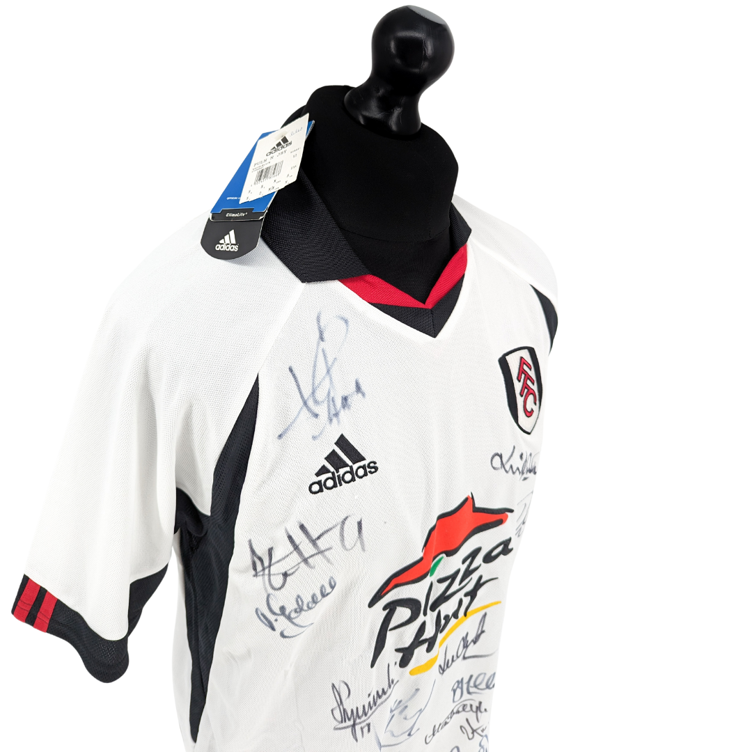 Fulham signed home football shirt 2001/02