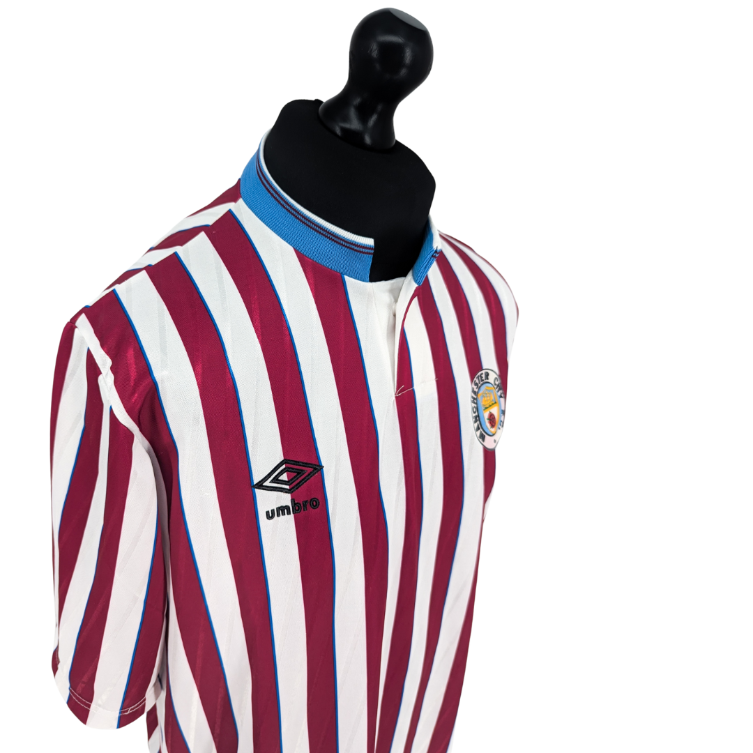 Manchester City away football shirt 1988/90