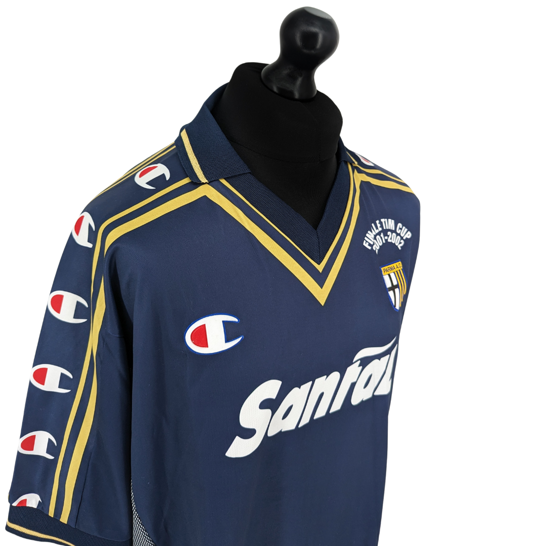 Parma signed 'Finale TIM Cup' away football shirt 2001/02