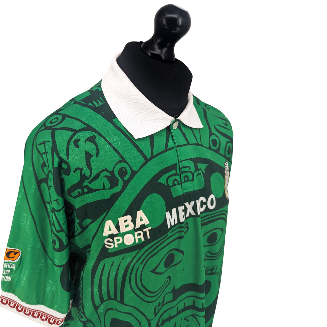 Mexico signed home football shirt 1996/98