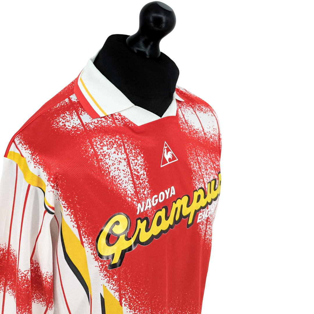 Nagoya Grampus Eight signed cup away football shirt 1995/96