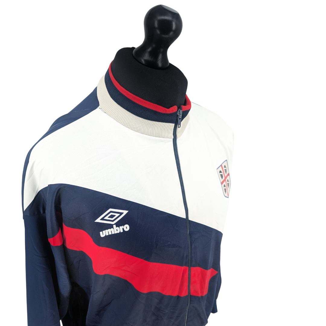 Cagliari training football jacket 1990/91