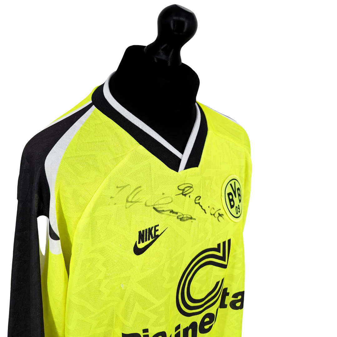 Borussia Dortmund signed home football shirt 1995/96 - (XXL)