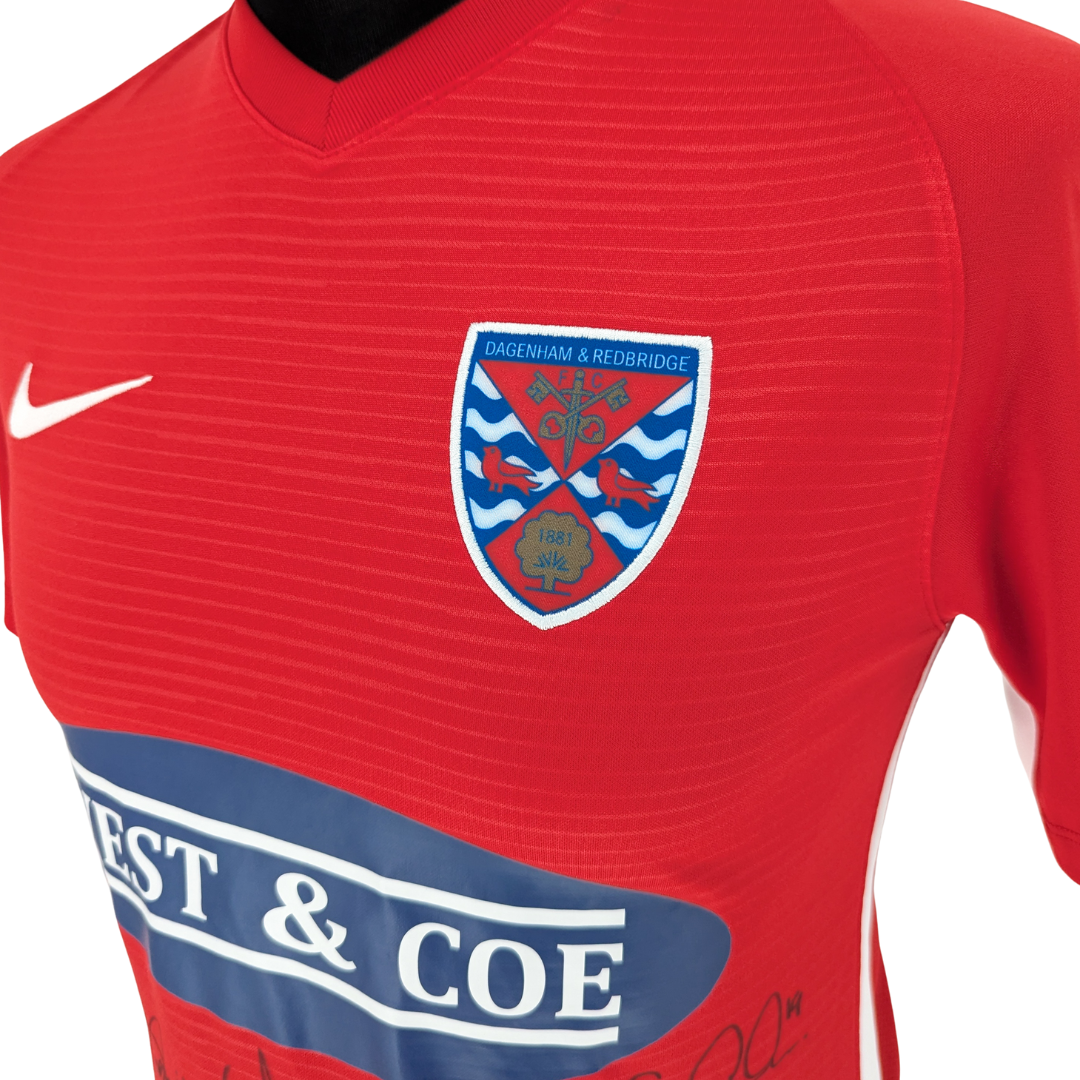 Dagenham & Redbridge signed home football shirt 2020/21 - (S)