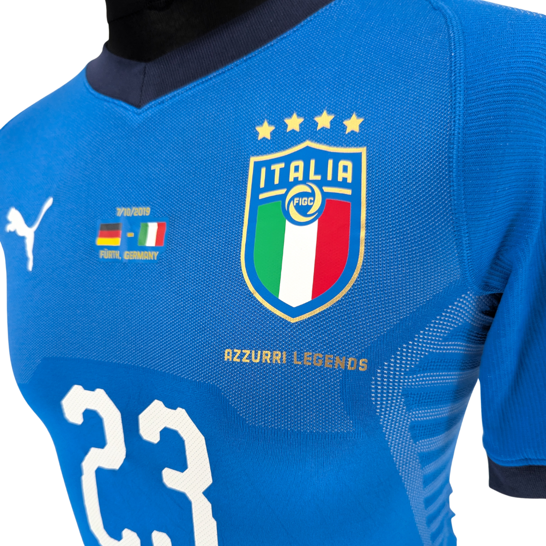 Italy Legends 'vs Germany All-Stars' signed home football shirt 2018/19 - (M)