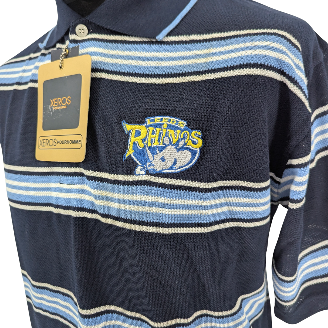 Leeds Rhinos leisure rugby shirt 2000s - (L)