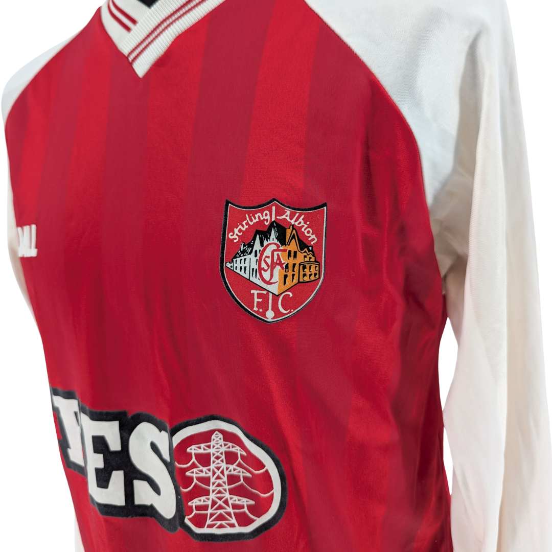 Stirling Albion home football shirt 1998/90 - (L)