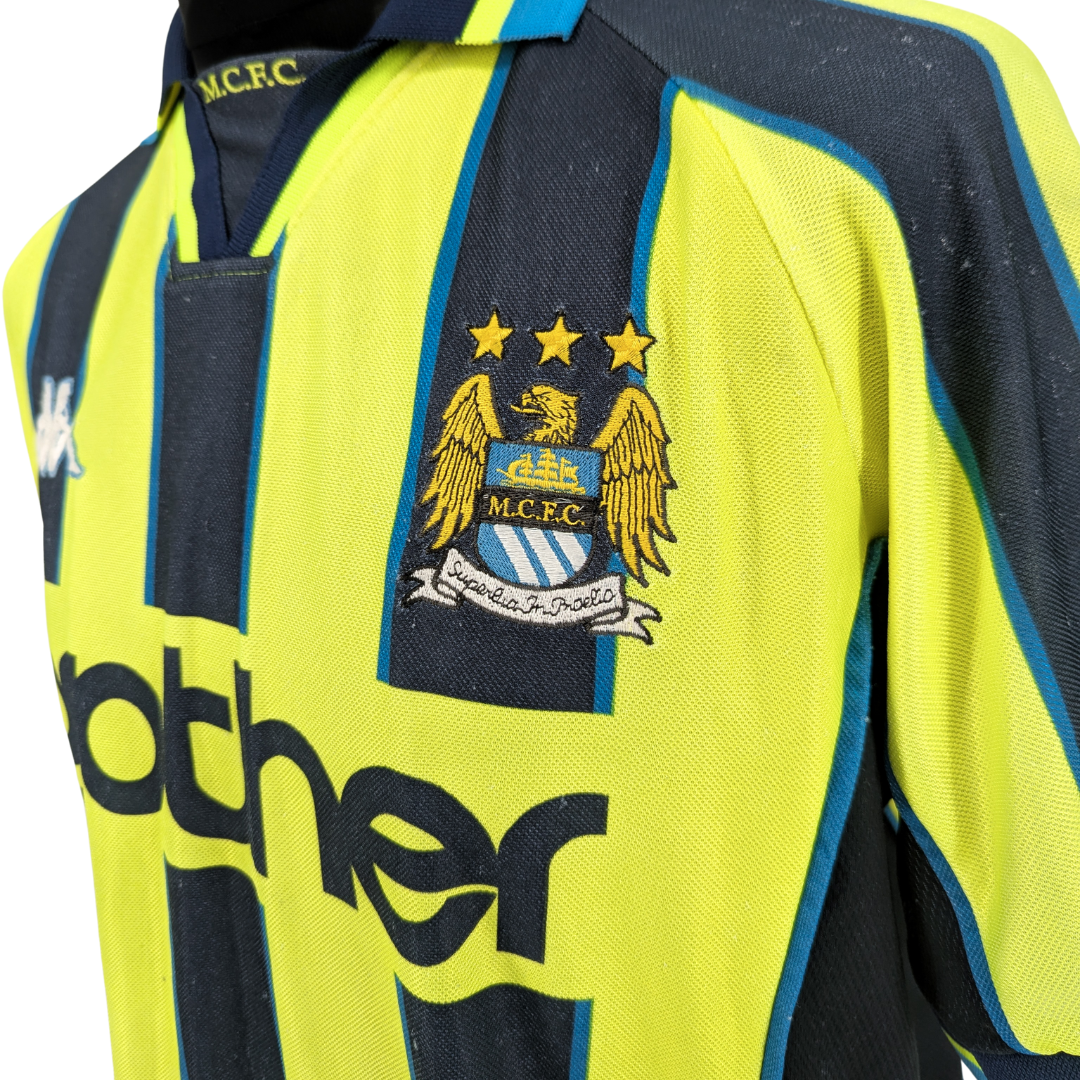Manchester City away football shirt 1998/99 - (XL)
