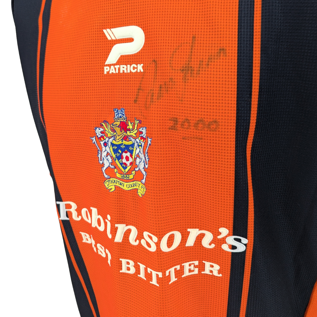Stockport County signed away football shirt 1999/00 - (L)