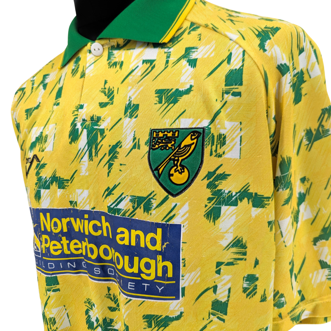 Norwich City home football shirt 1992/94 - (L)