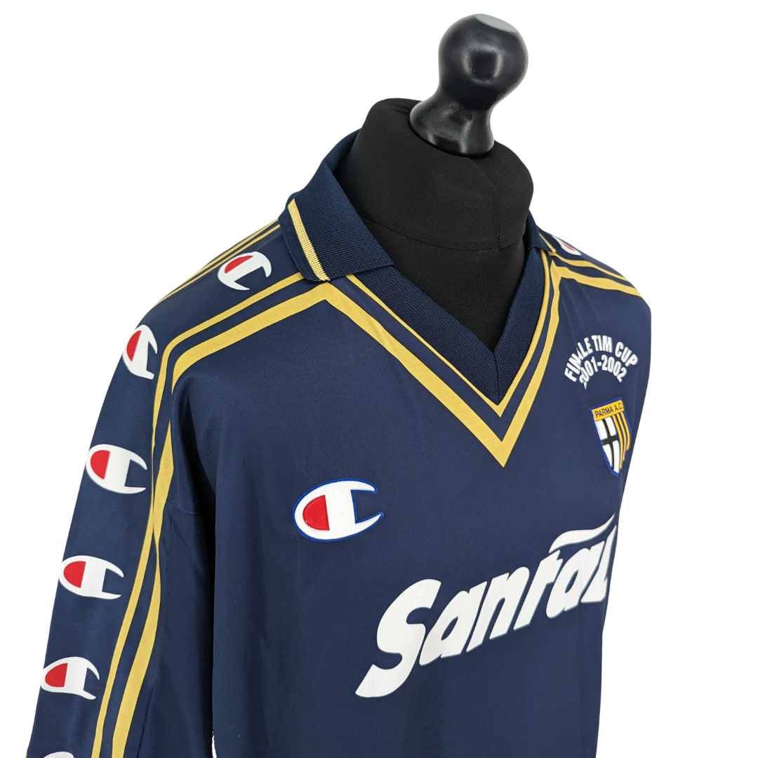 Parma signed 'Finale TIM Cup' away football shirt 2001/02