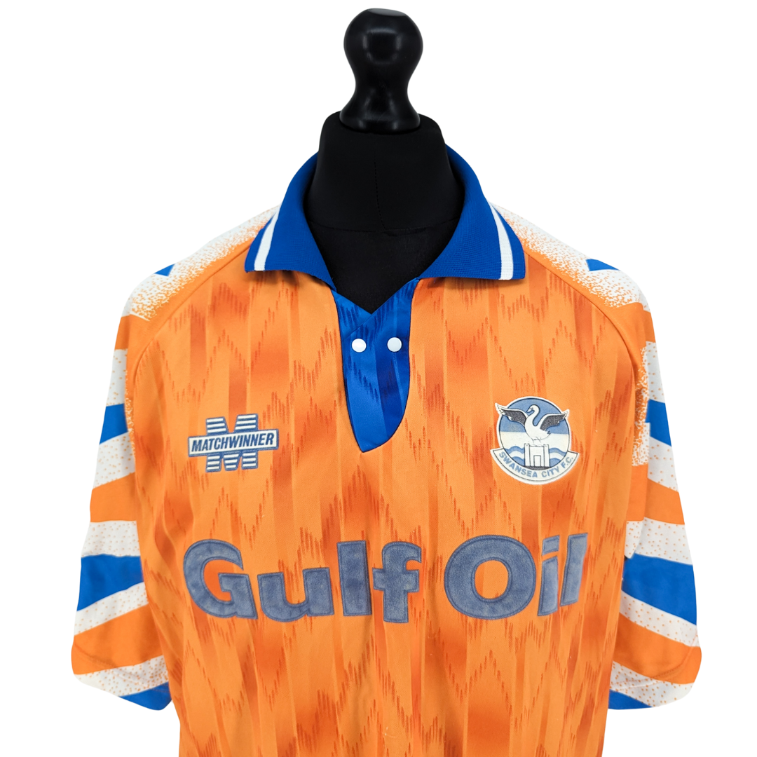 Swansea City away football shirt 1993/95