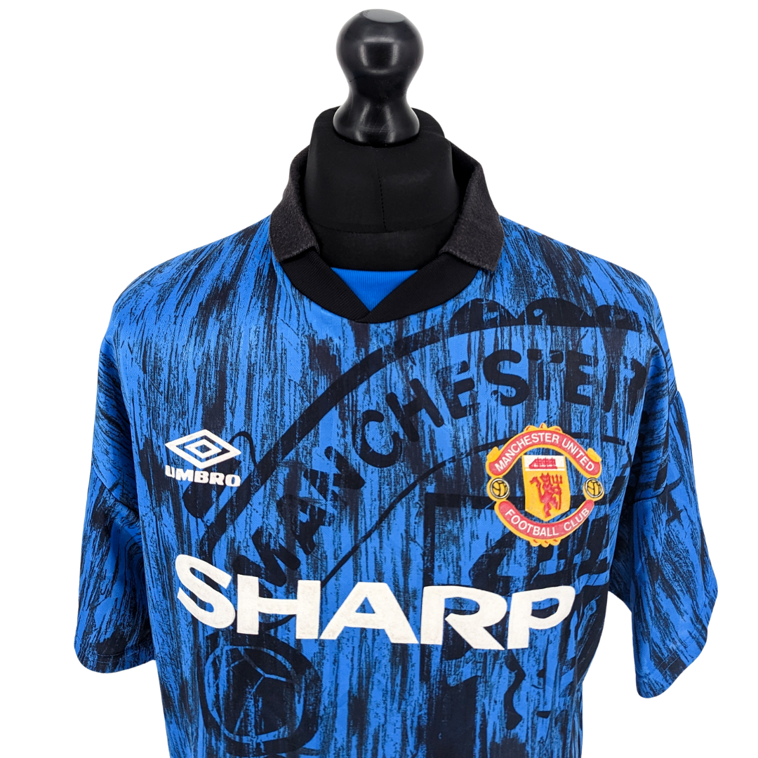 Manchester United away football shirt 1992/93