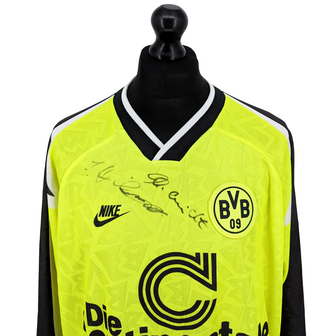 Borussia Dortmund signed home football shirt 1995/96