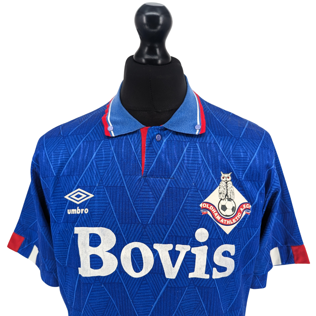 Oldham Athletic home football shirt 1989/91