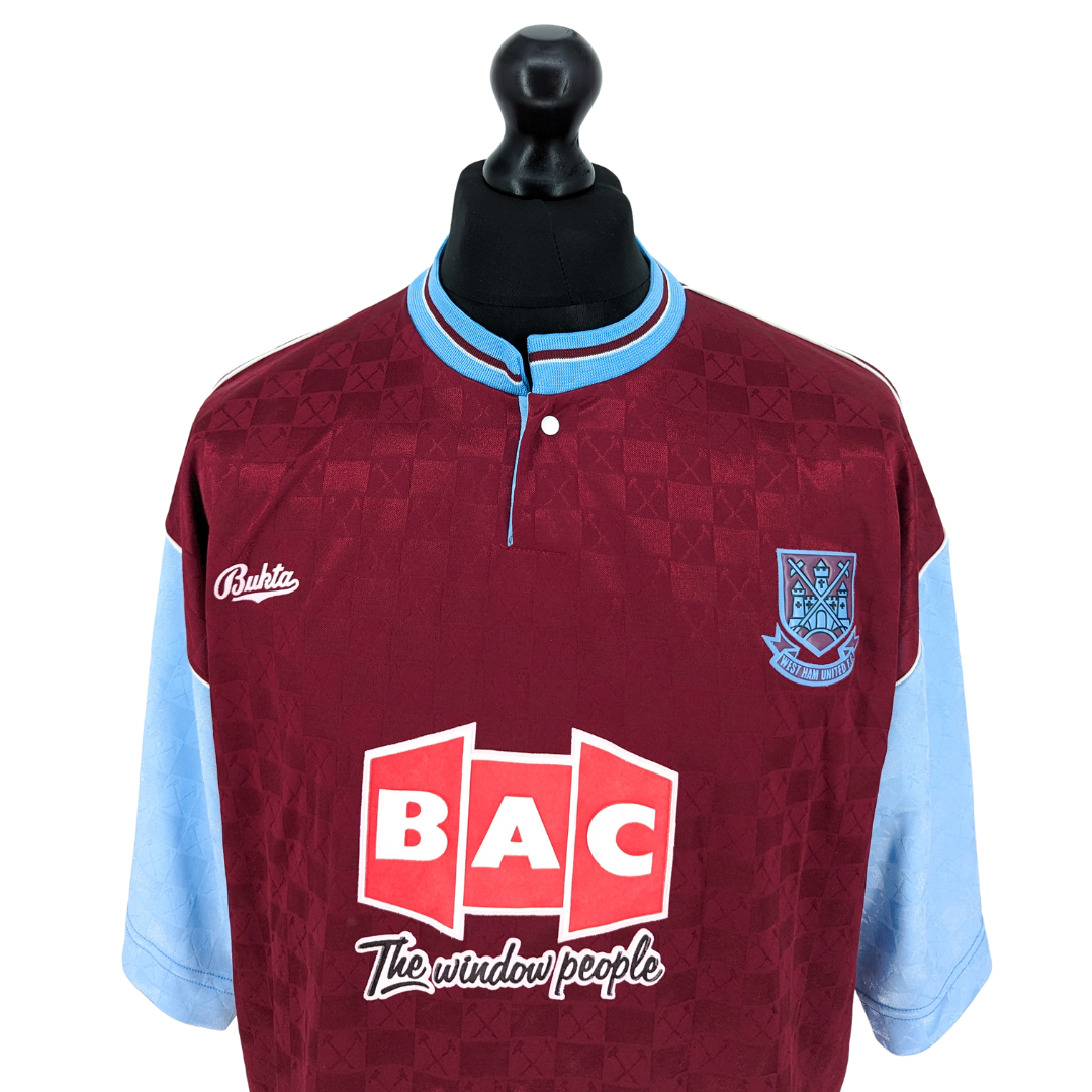 West Ham United home football shirt 1990/91