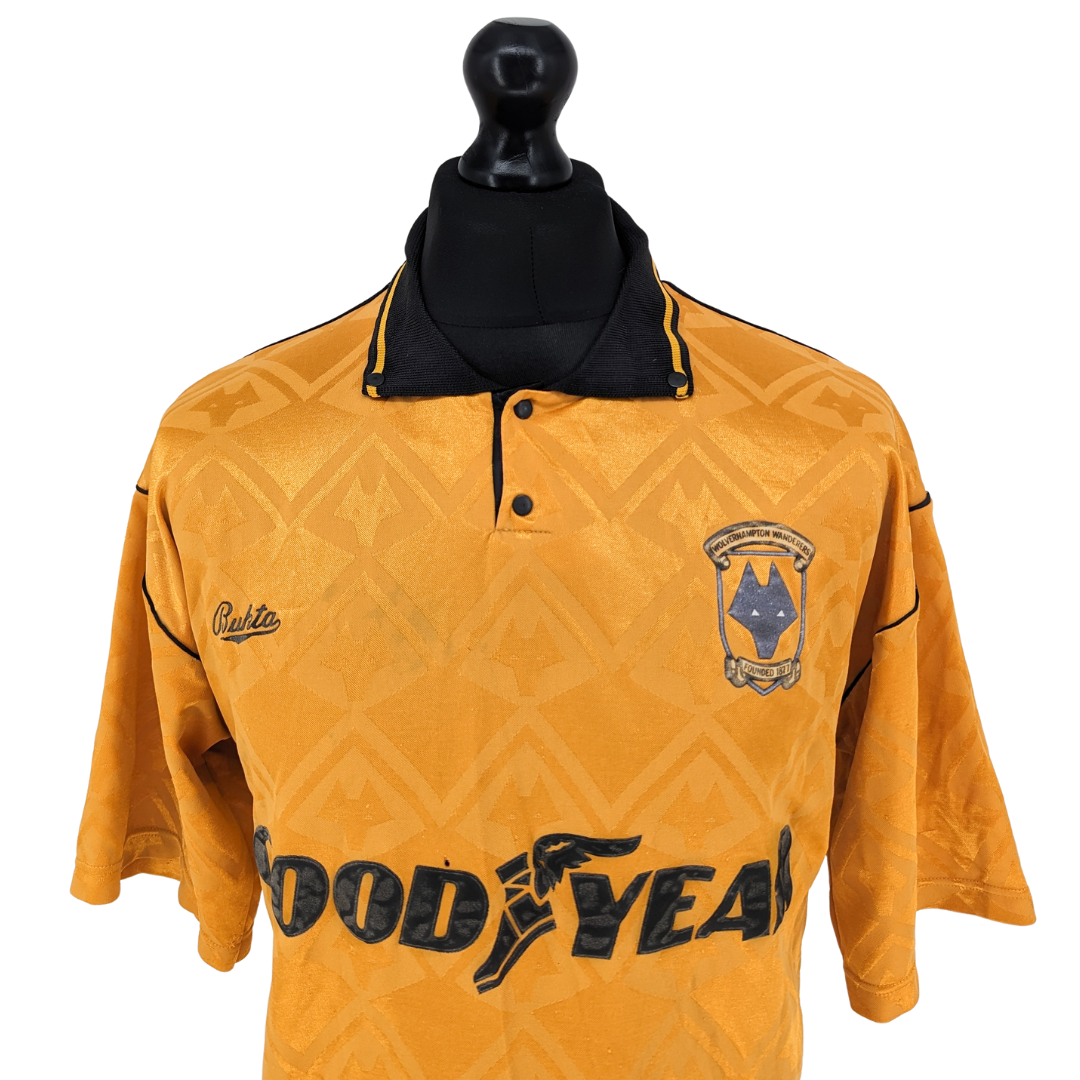 Wolverhampton Wanderers home football shirt 1990/92