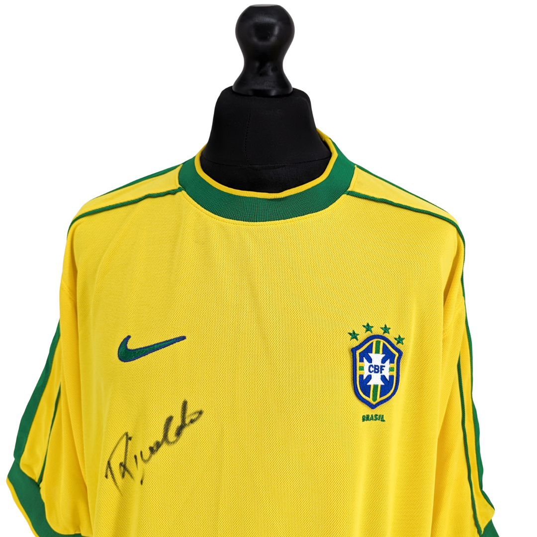 Brazil signed home football shirt 1998/00