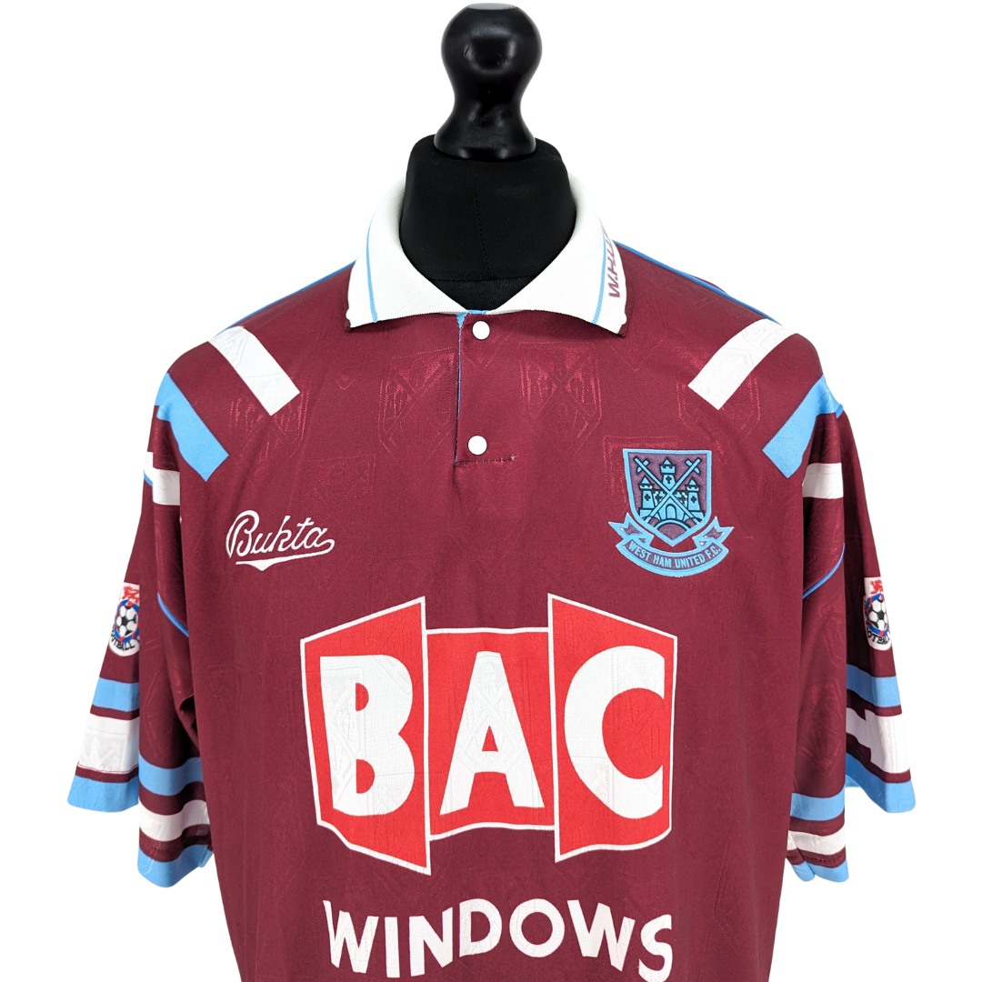 West Ham United home football shirt 1991/92