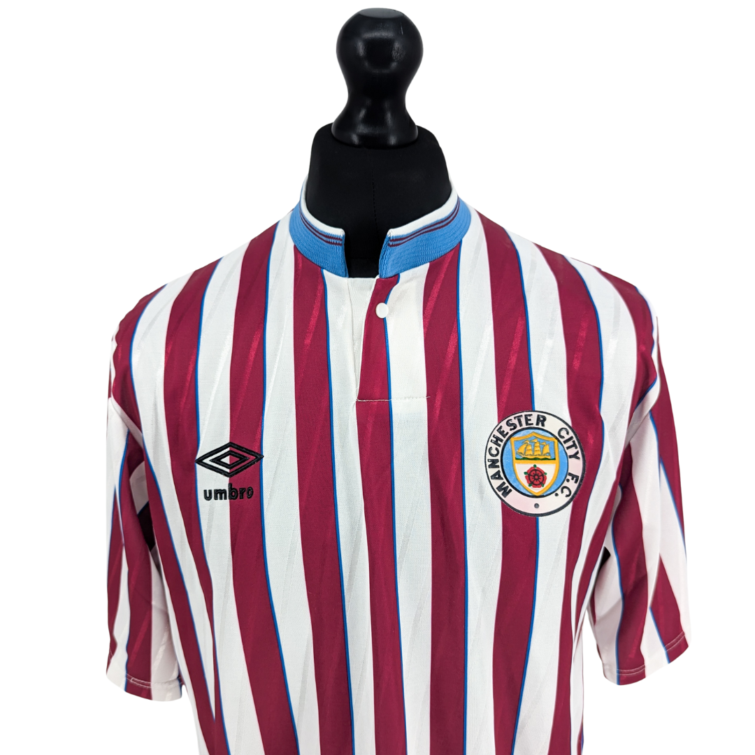 Manchester City away football shirt 1988/90