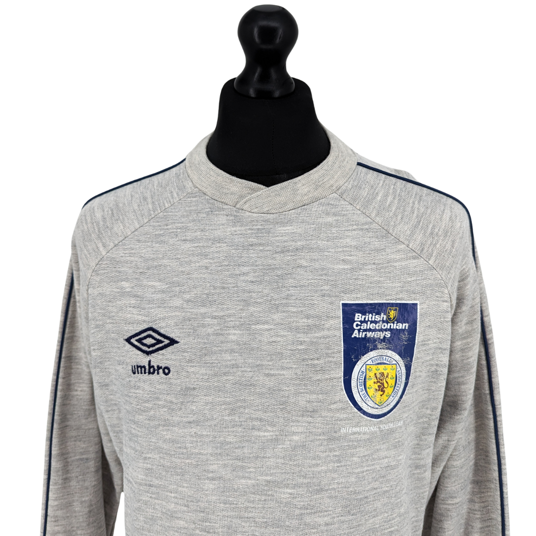 Scotland U18 training football sweatshirt 1982