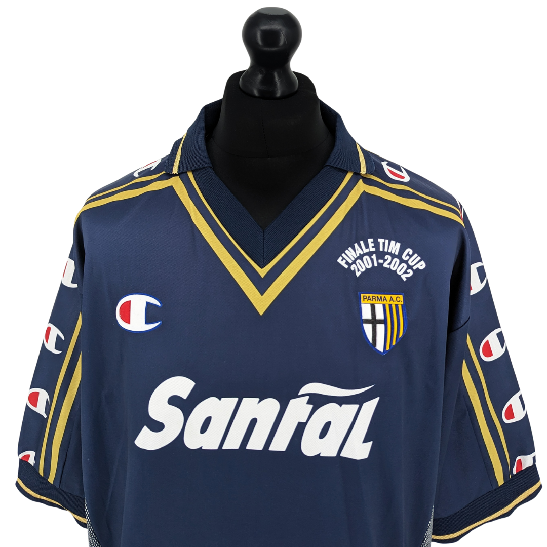 Parma signed 'Finale TIM Cup' away football shirt 2001/02