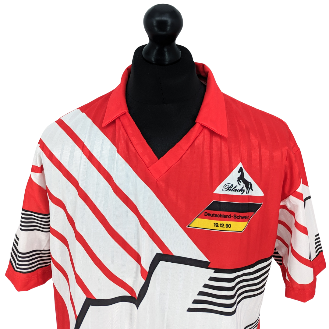 Switzerland 'vs Deutschland' home football shirt 1990/92