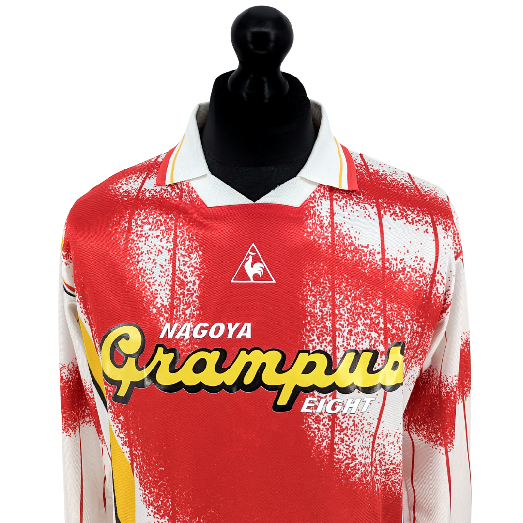 Nagoya Grampus Eight signed cup away football shirt 1995/96