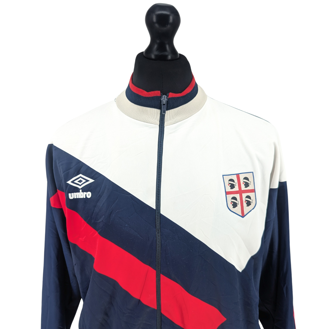 Cagliari training football jacket 1990/91