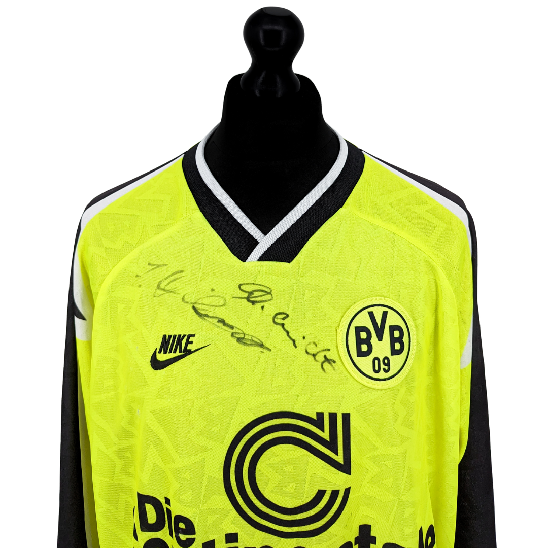 Borussia Dortmund signed home football shirt 1995/96 - (XXL)