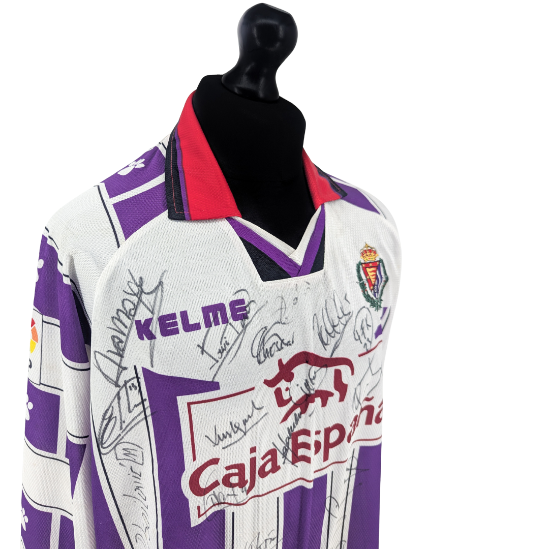 Real Valladolid signed home football shirt 1997/99 - (XL)