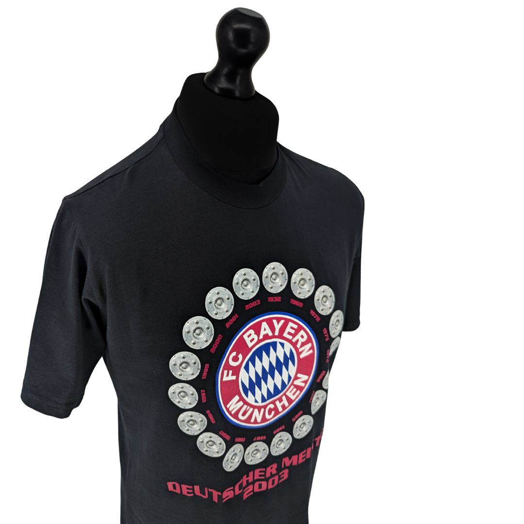 Bayern Munich 'Deutscher Meister' football t-shirt 2003 - (S)