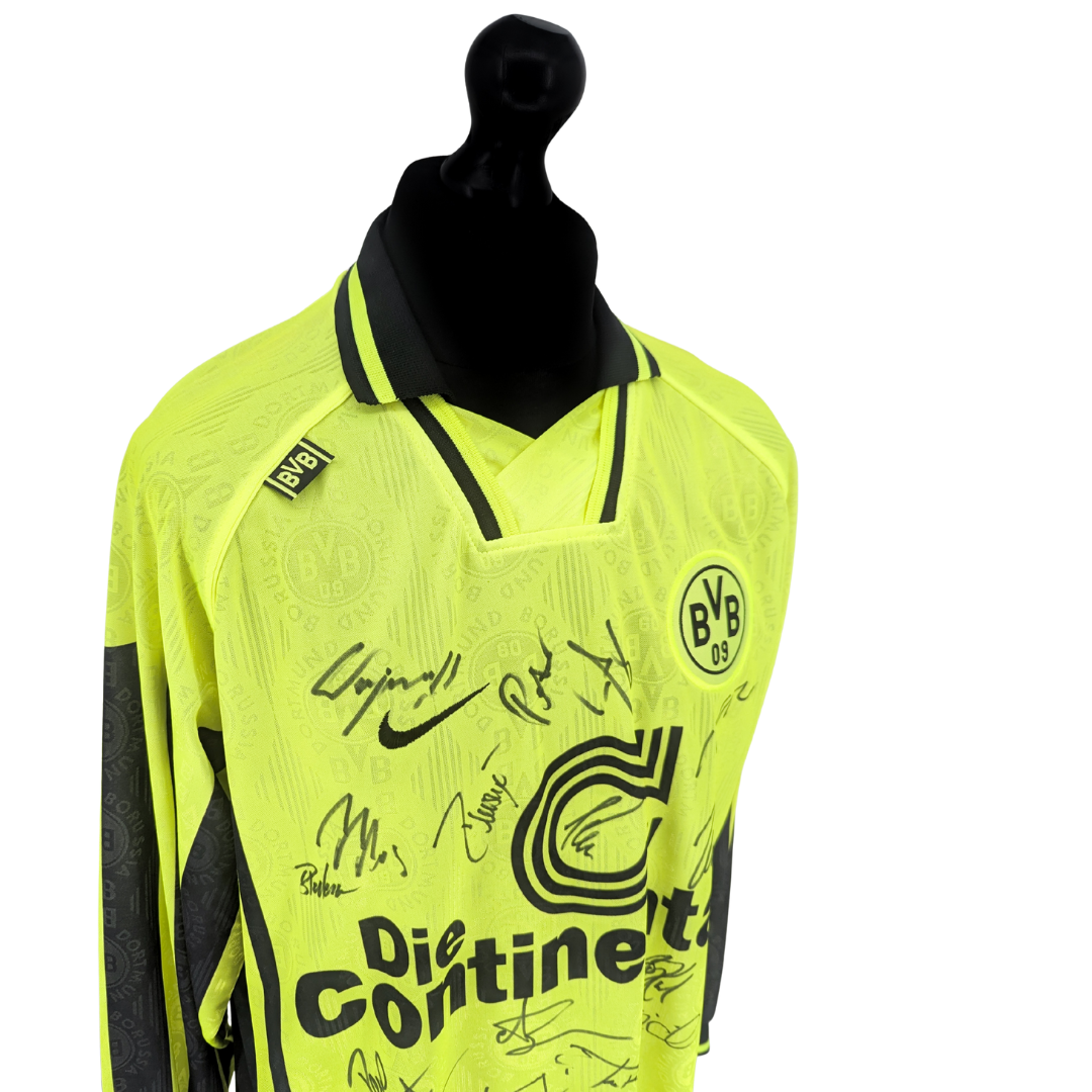 Borussia Dortmund signed home football shirt 1996/97 - (XL)