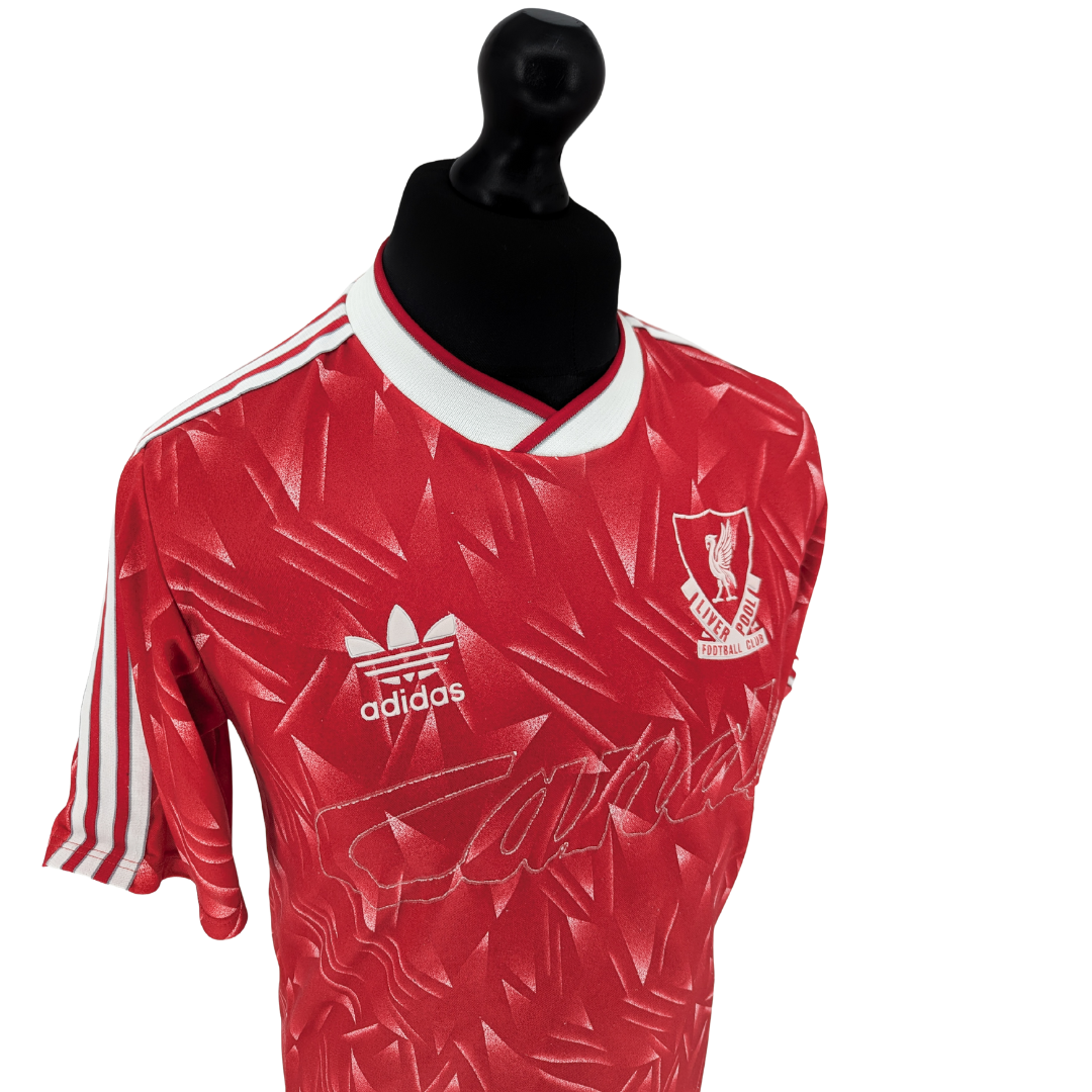 Liverpool home football shirt 1989/91 - (S)