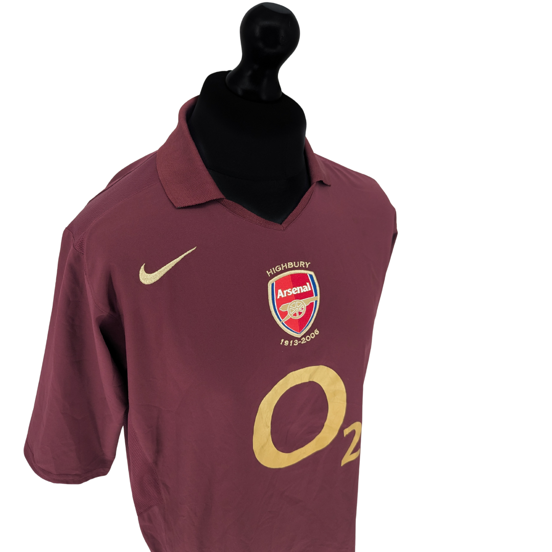 Arsenal home football shirt 2005/06 - (L)