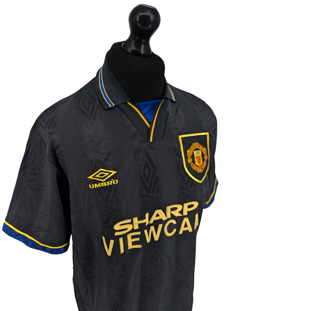 Manchester United away football shirt 1993/95 - (L)