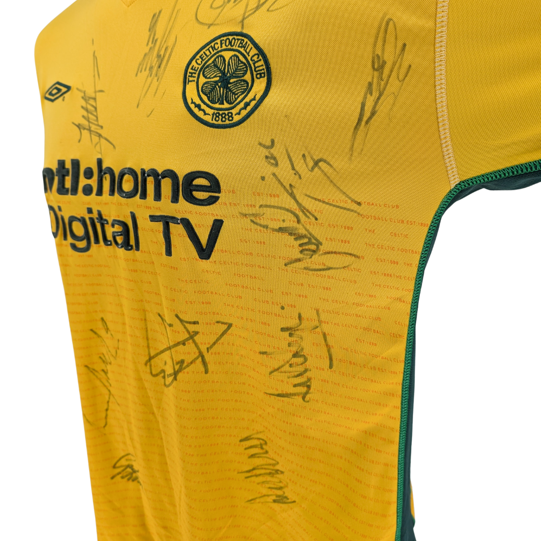 Celtic signed away football shirt 2002/04 - (L)