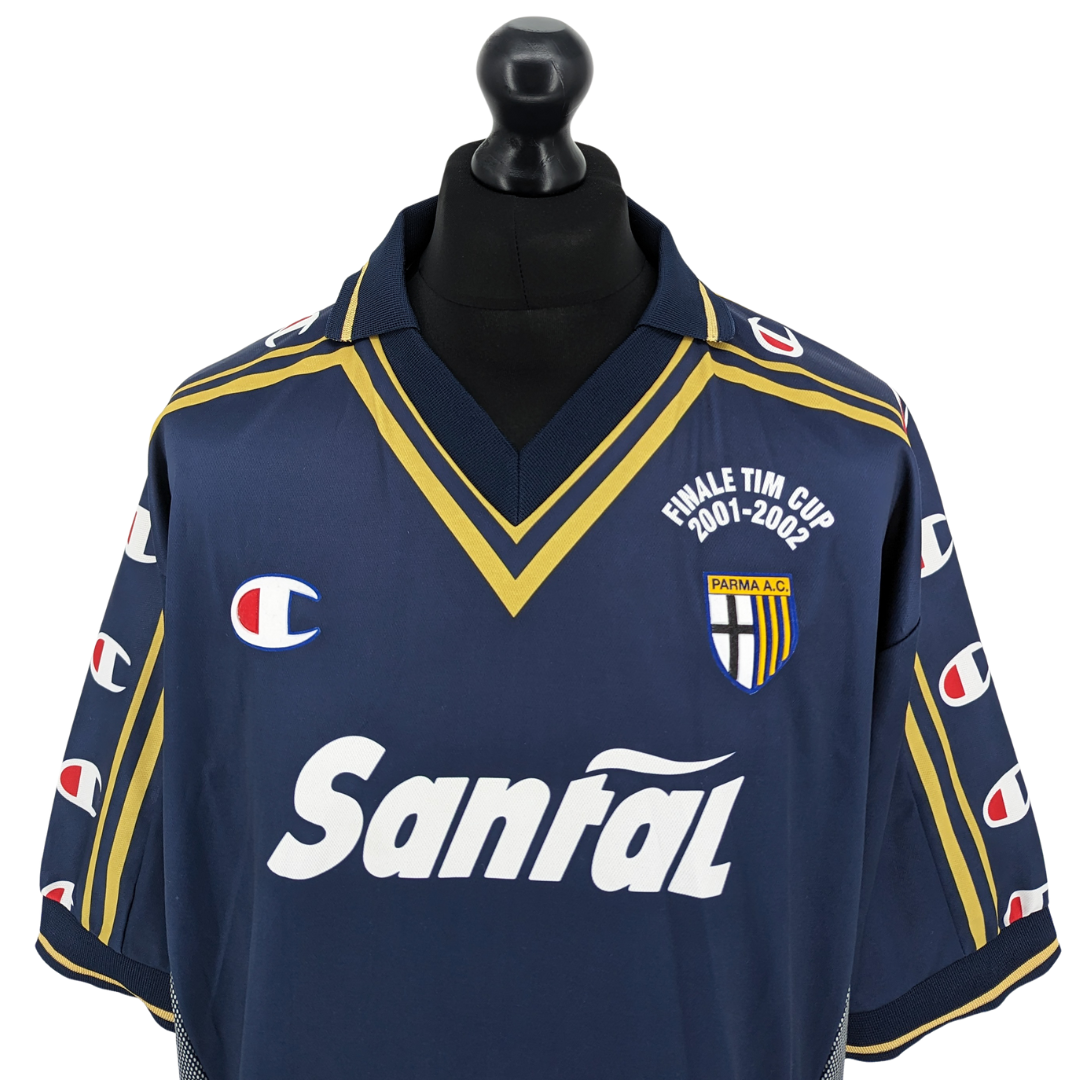 Parma signed 'Finale TIM Cup' away football shirt 2001/02