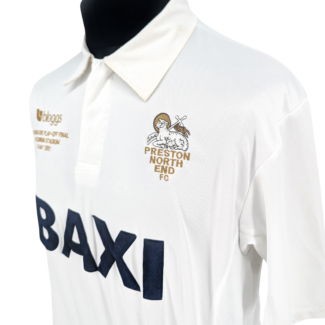 Preston North End 'Division One Play-off final' home football shirt 2001