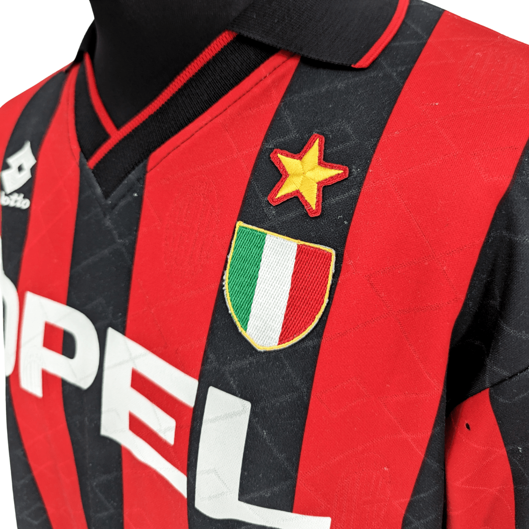 AC Milan european home football shirt 1994/95 - TSPN CalcioAC Milan european home football shirt 1994/95TSPN Calcio