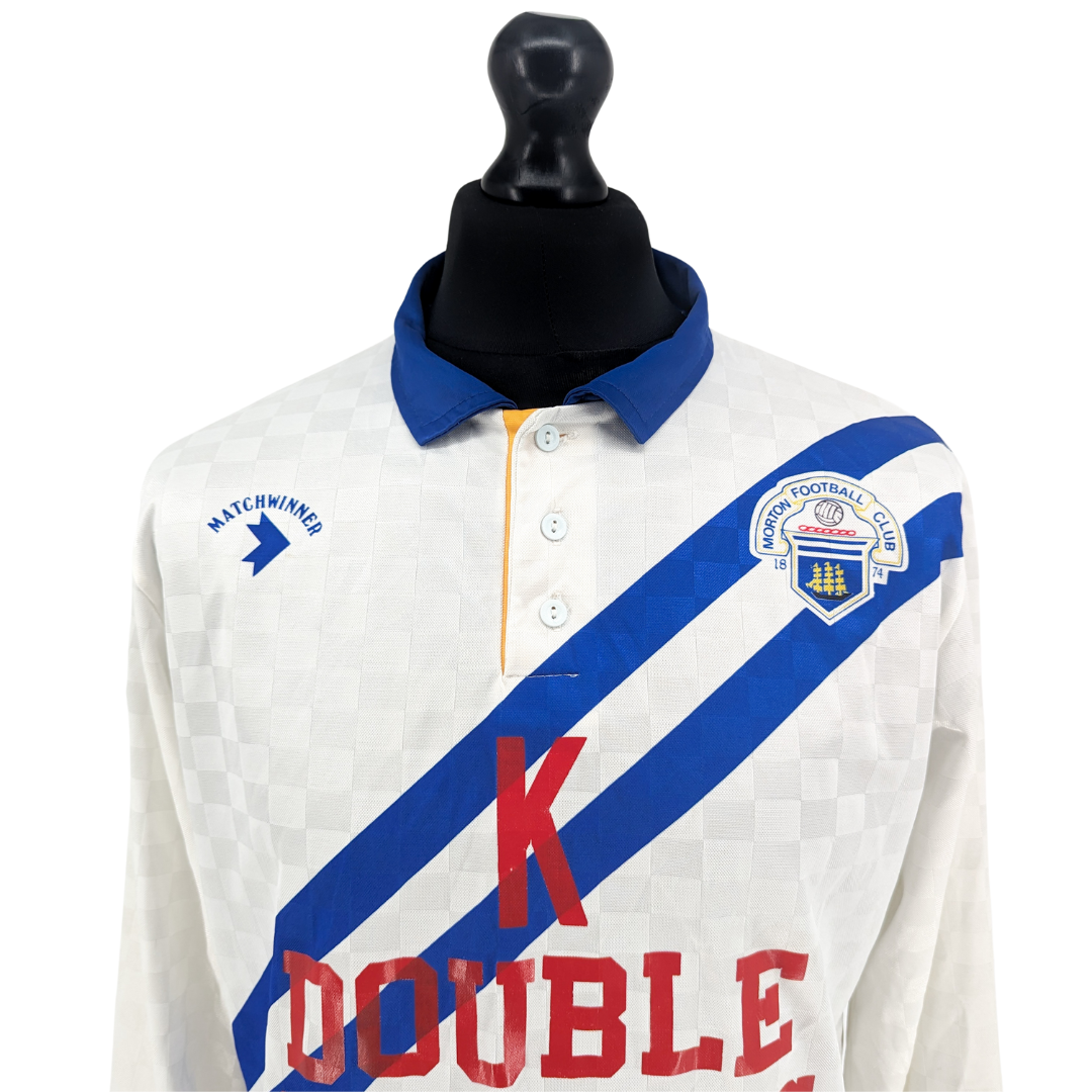 Greenock Morton reserves home football shirt 1989/91