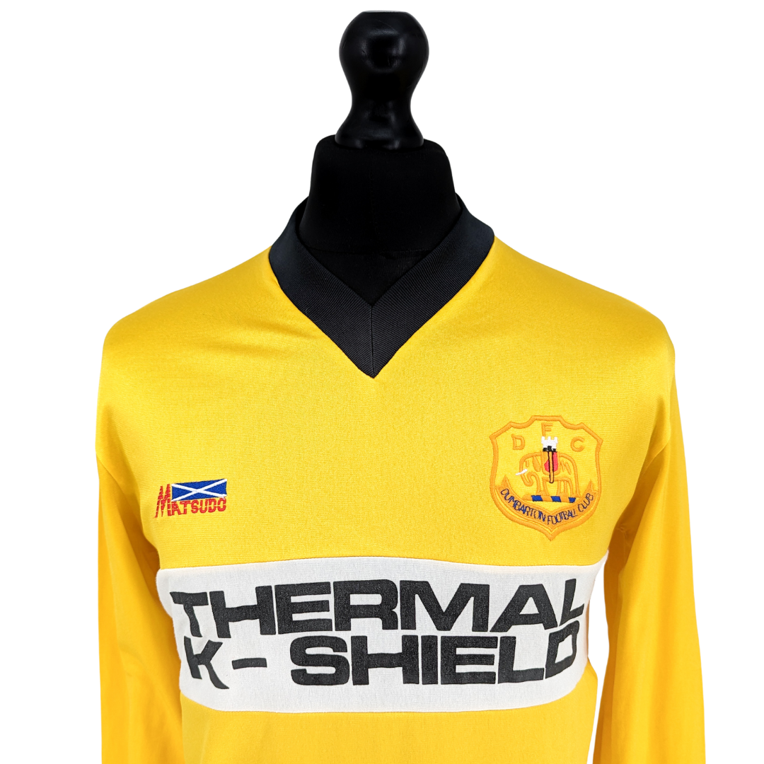 Dumbarton FC home football shirt 1986/87