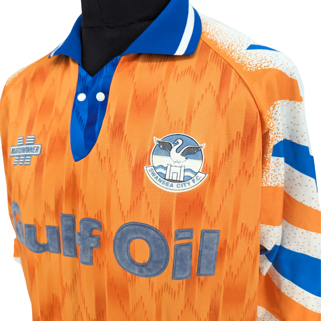 Swansea City away football shirt 1993/95