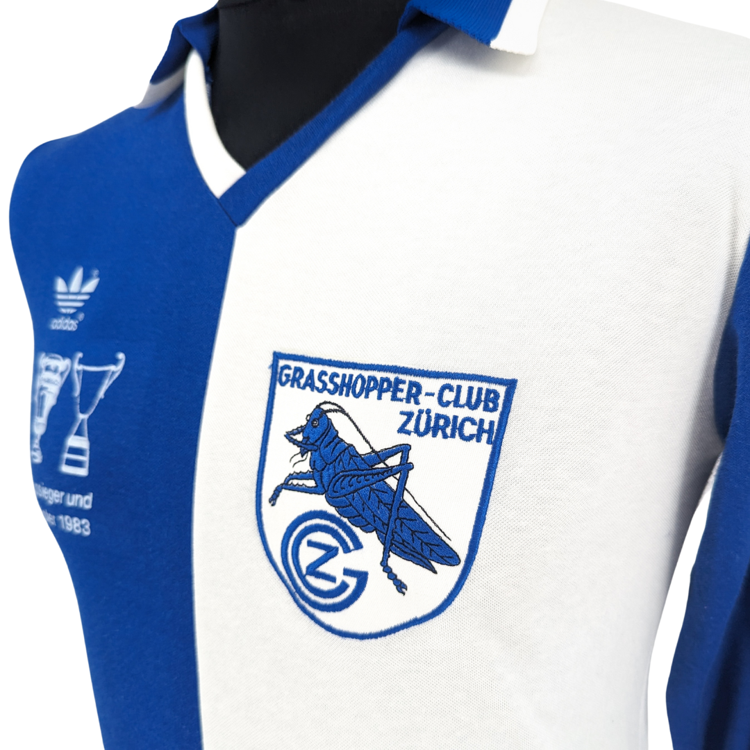Grasshopper Club Zürich 'Cupseiger und Meister' home football shirt 1983